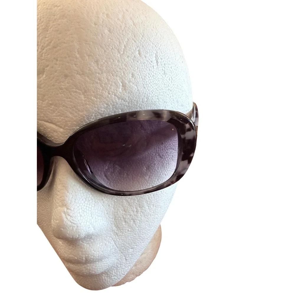 Jones New York Womens Oversized Oval Sunglasses Purple Marbled